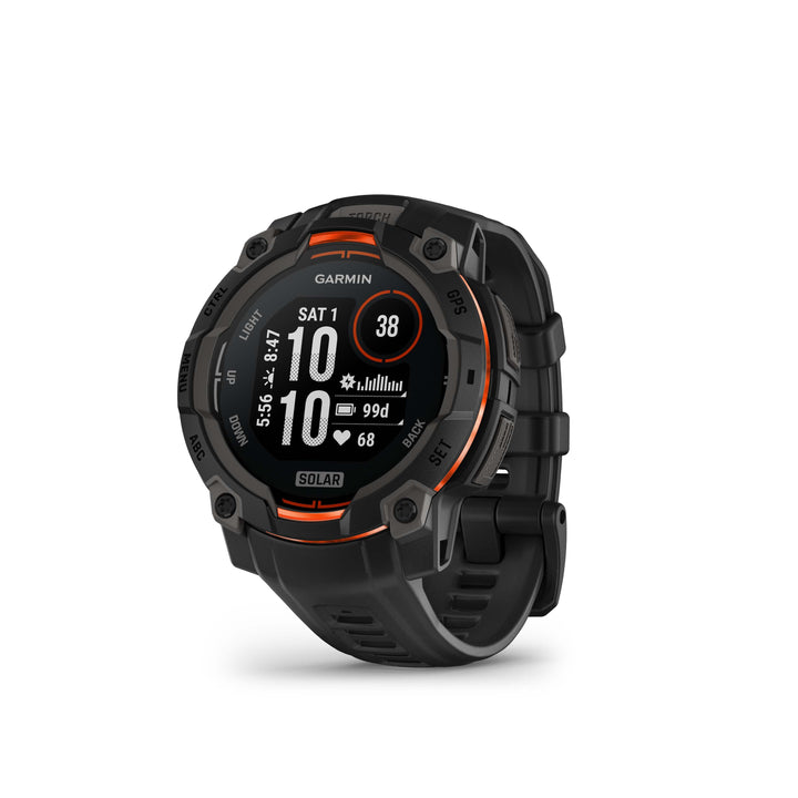 Instinct® 3 – 45 mm, Solar Black with Black Band