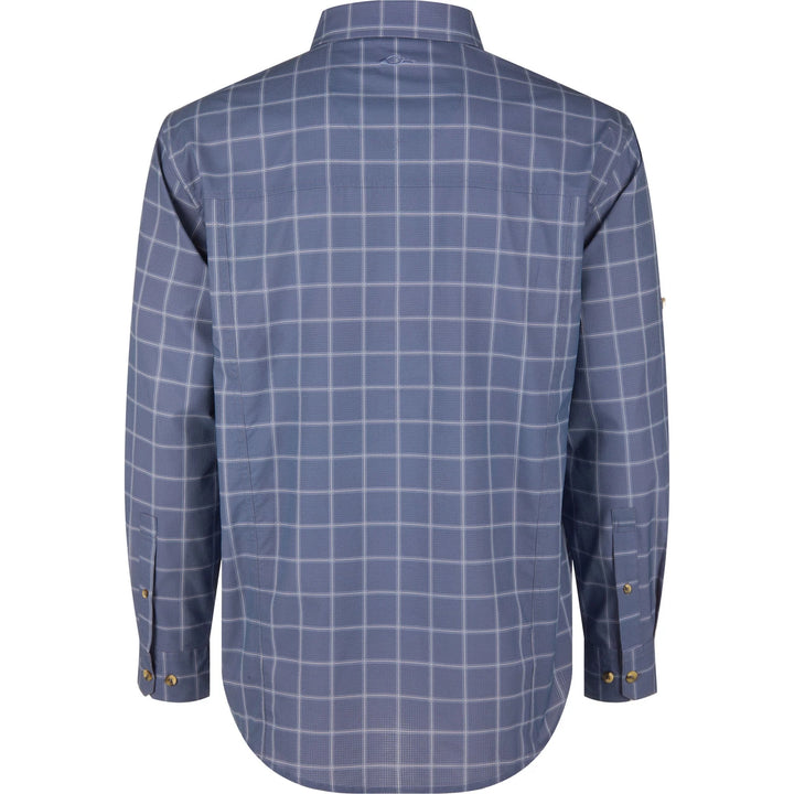 Wingshooter Hunter Creek Shirt - Salty Blue Plaid