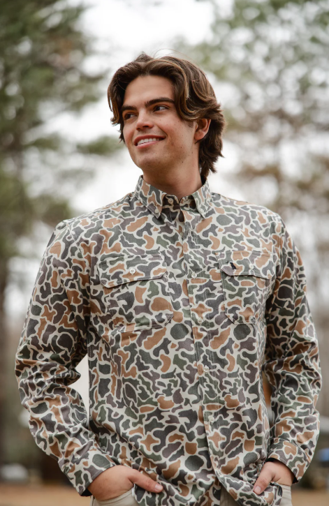 LB Camo Button Up - Localflage Vintage