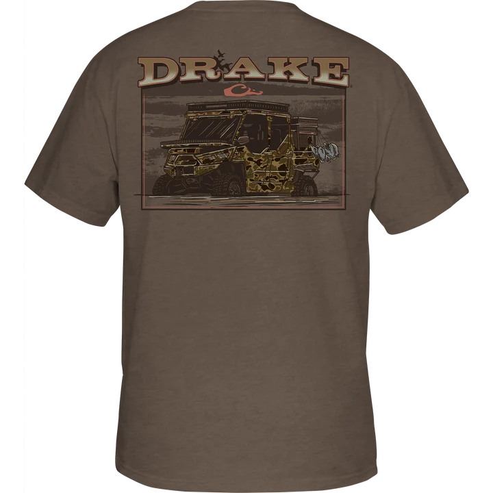 Drake Mud Cart SS Tee - Walnut Dark Heather