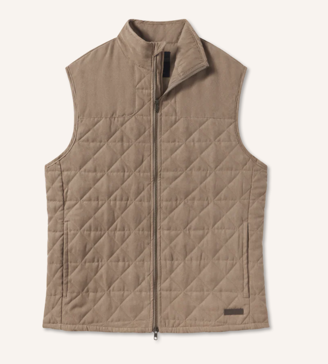 Lawrence Quilted Vest - Burnt Taupe