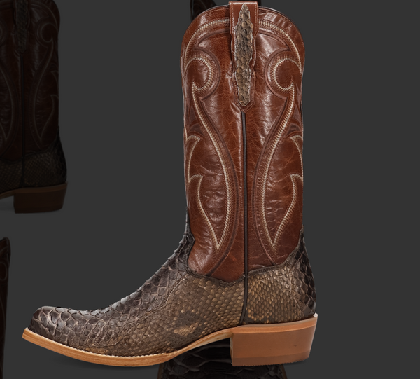 STRYKE BACK CUT PYTHON BOOT - BAY APACHE/PECAN