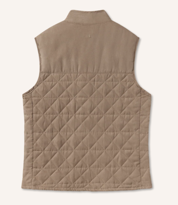 Lawrence Quilted Vest - Burnt Taupe