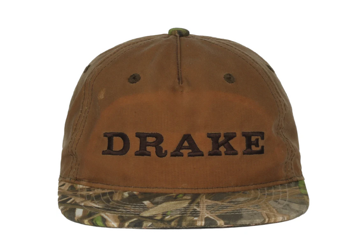 Waxed Flatbill Ball Cap- Mossy Oak Shadow Grass