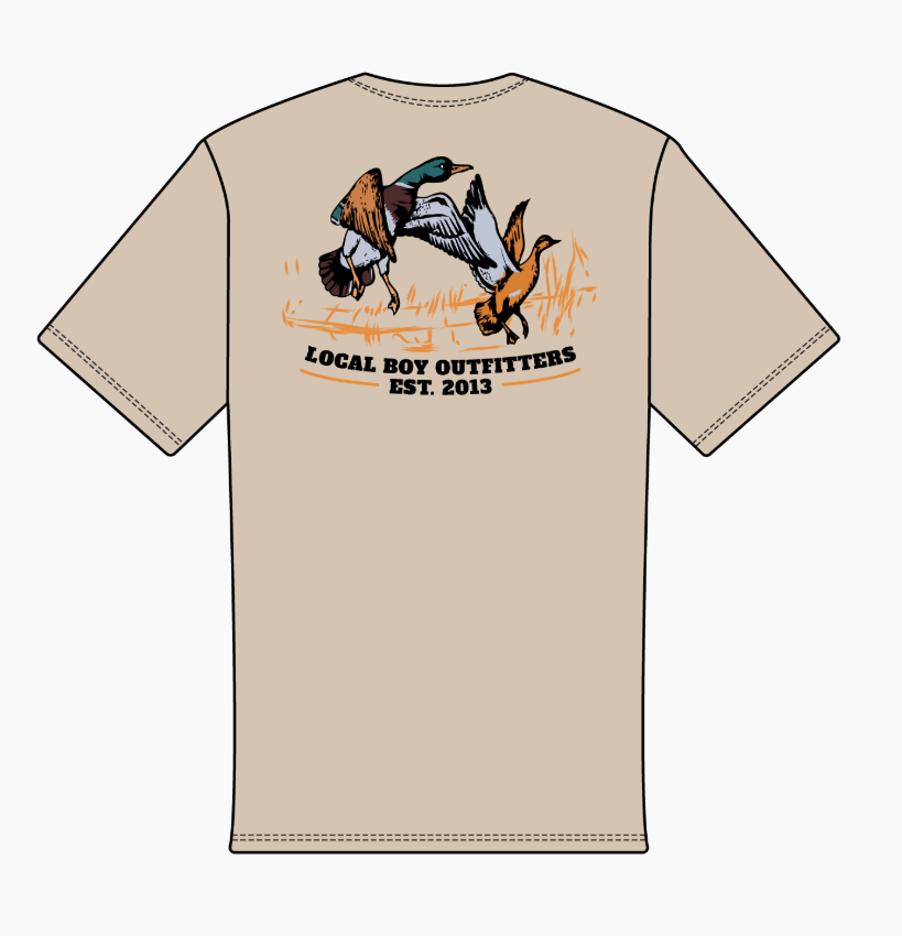 Damon's Duck's SS Tee - Latte