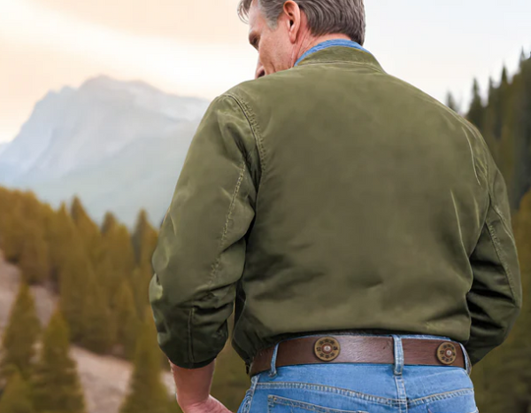 Shotshell Brown Leather Concho Belt