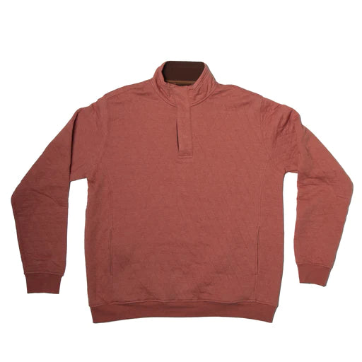 Youth Harper Quilted Snap Pullover - Redwood