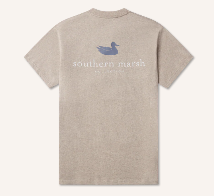 Authentic Tee - Heathered - Washed Burnt Taupe