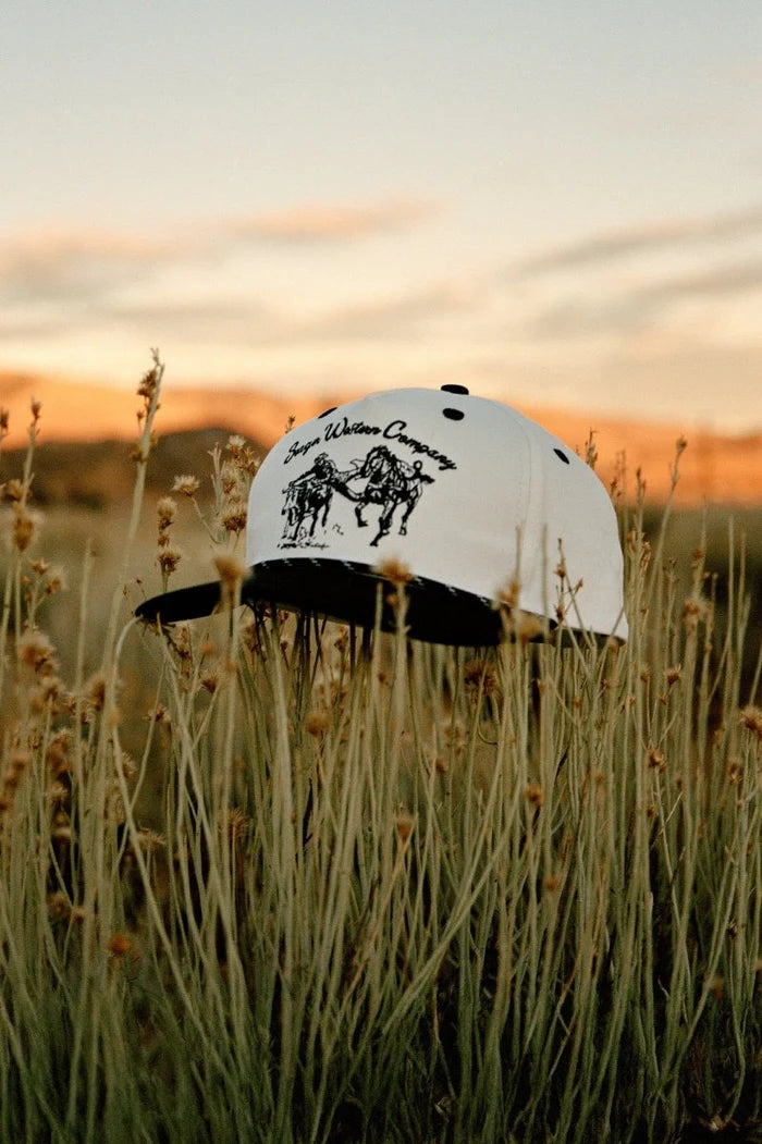 Los Rios Canva Snapback Cream & Black