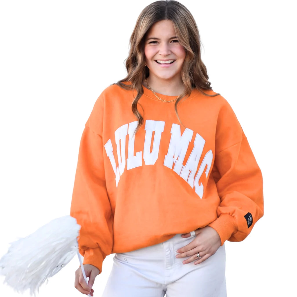 Lulu Mac Sweatshirt TN Orange/White