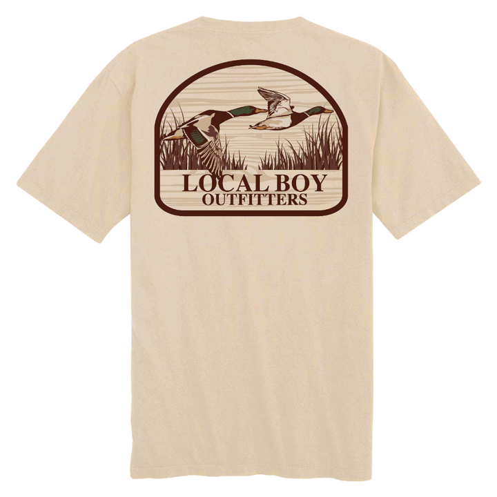 Mallard Marsh Patch SS Tee - Latte