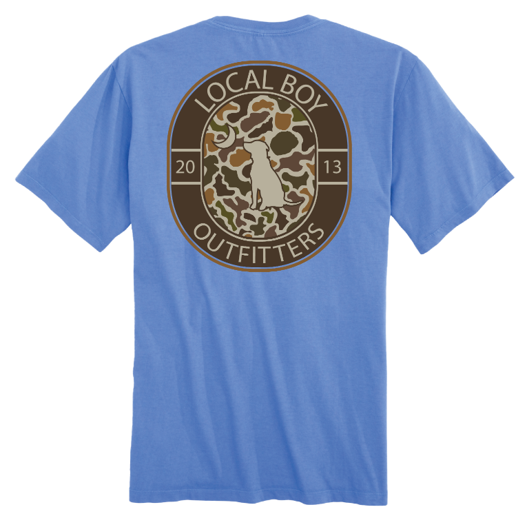 Vintage Crest SS Tee - Marina