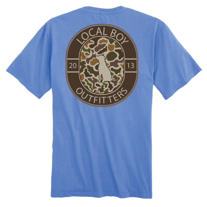 Vintage Crest SS Tee - Marina