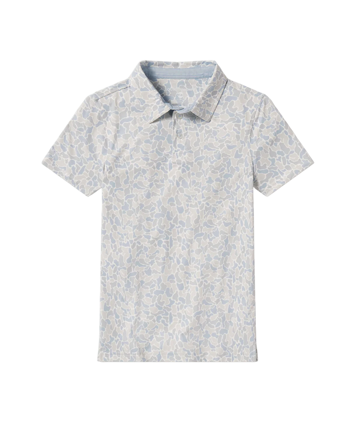 Youth Hunters Hideaway Printed Polo - Pale Drift