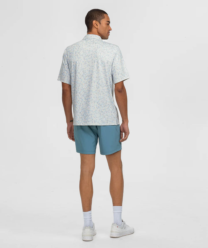 Hunters Hideaway Printed Polo - Pale Drift