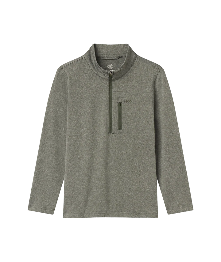Youth Boys Cart Club Performance Pullover - Thyme