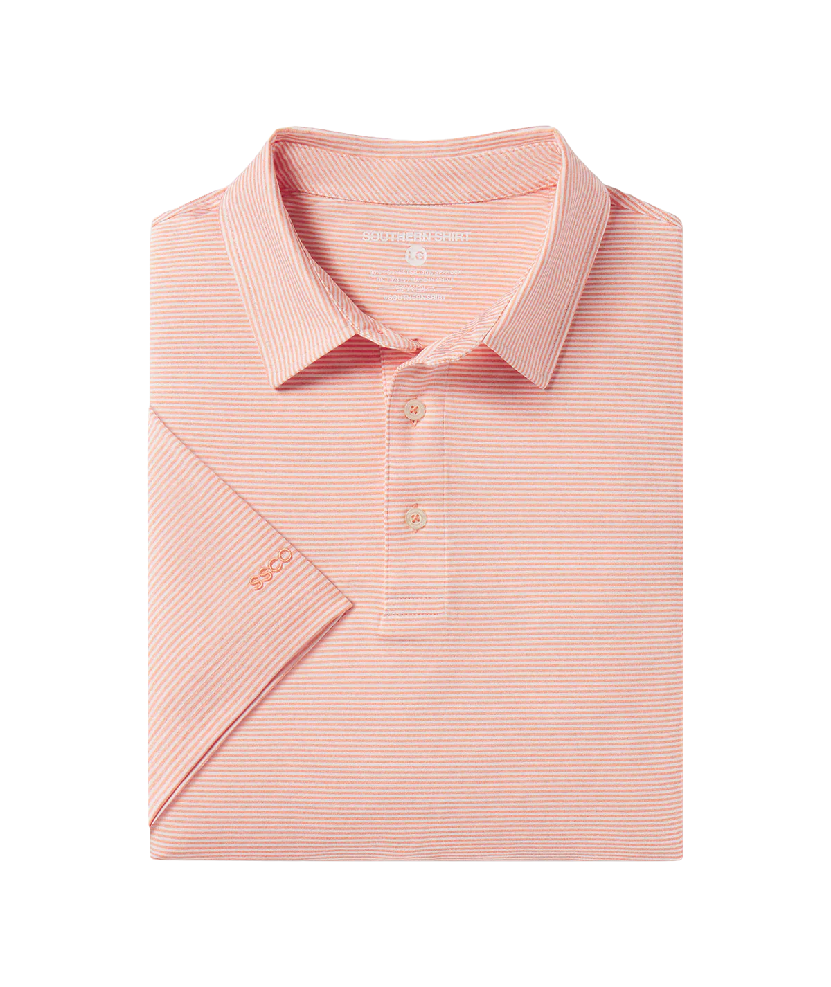Heather Madison Stripe Polo - Flamingo