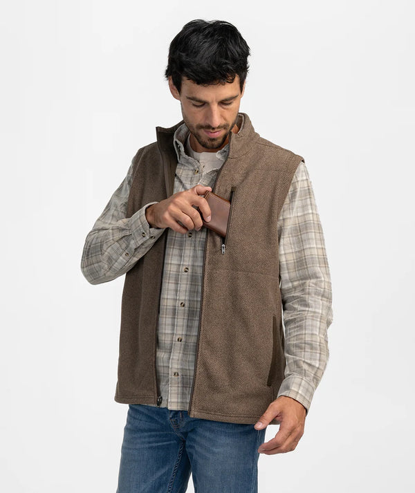 Brushline Fleece Vest - Espresso