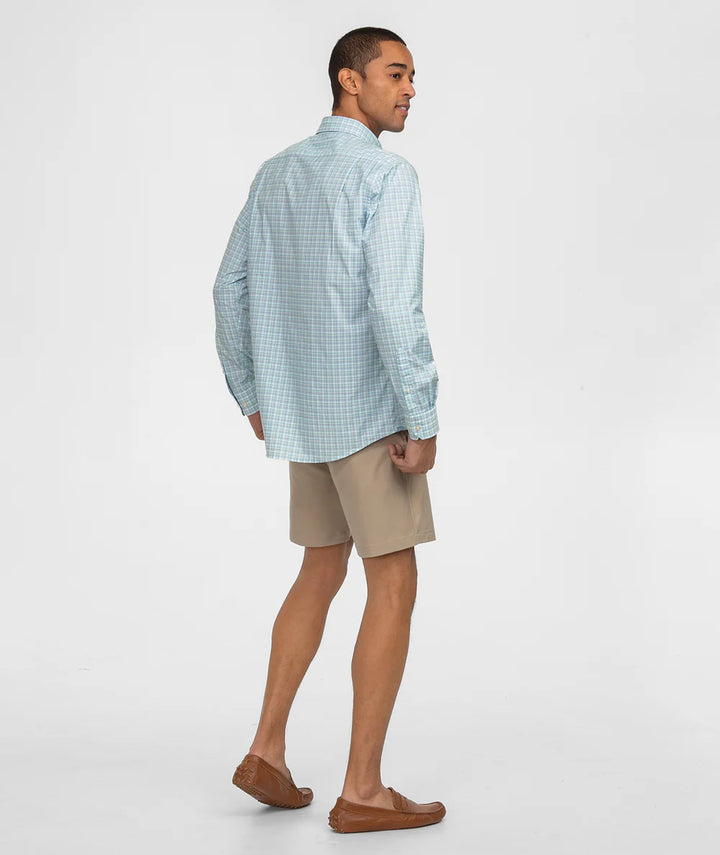 Miramar Plaid LS Button Up- Barbados