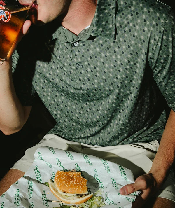 Southern Sportsman Printed Polo - Georgia Pine