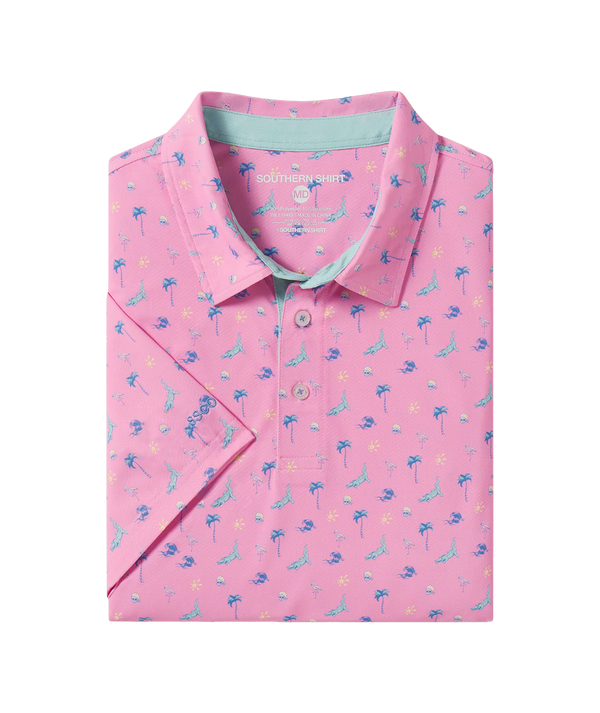 MotionTech Printed Polo - Pirates Cove