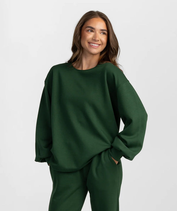 AstroKnit LS Top - Evergreen