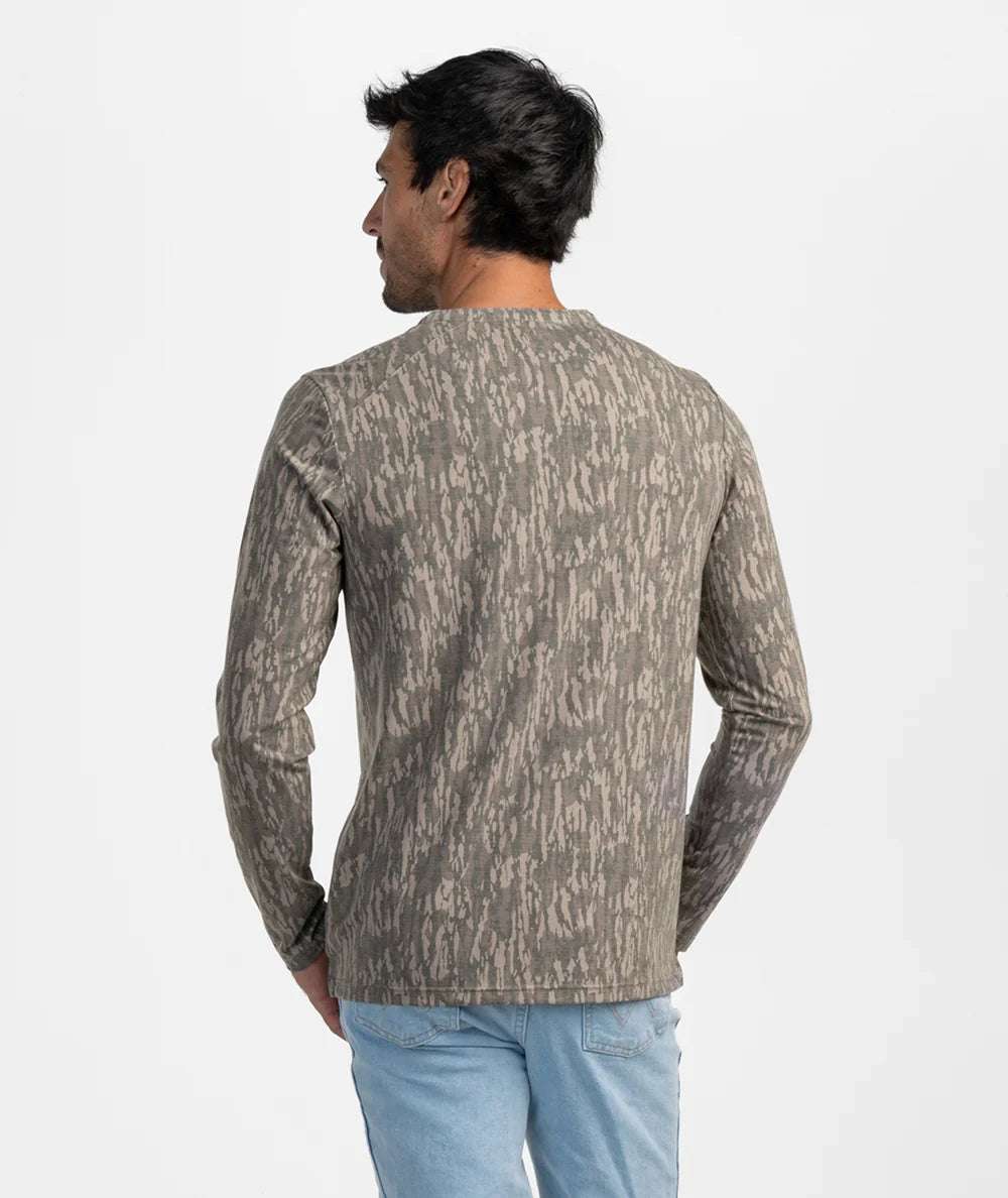 Max Comfort Henley LS - Tree Bark