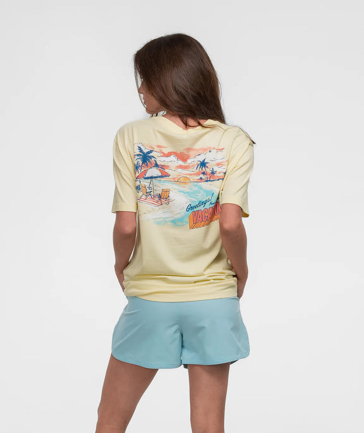 Mental Vacation Tee SS - Canary