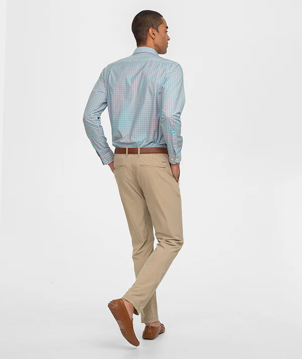 Graymont Gingham LS - Coral Sky
