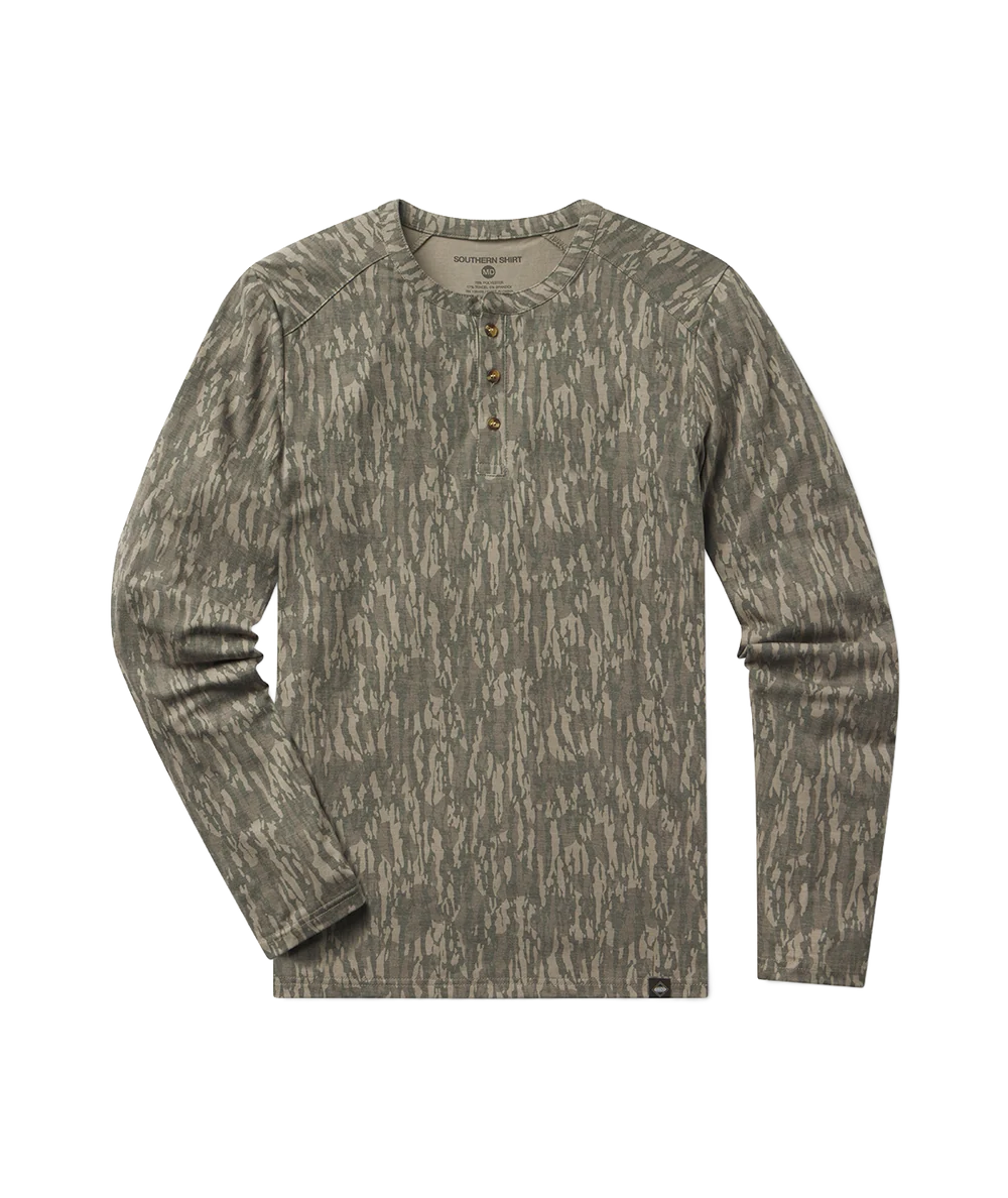 Max Comfort Henley LS - Tree Bark