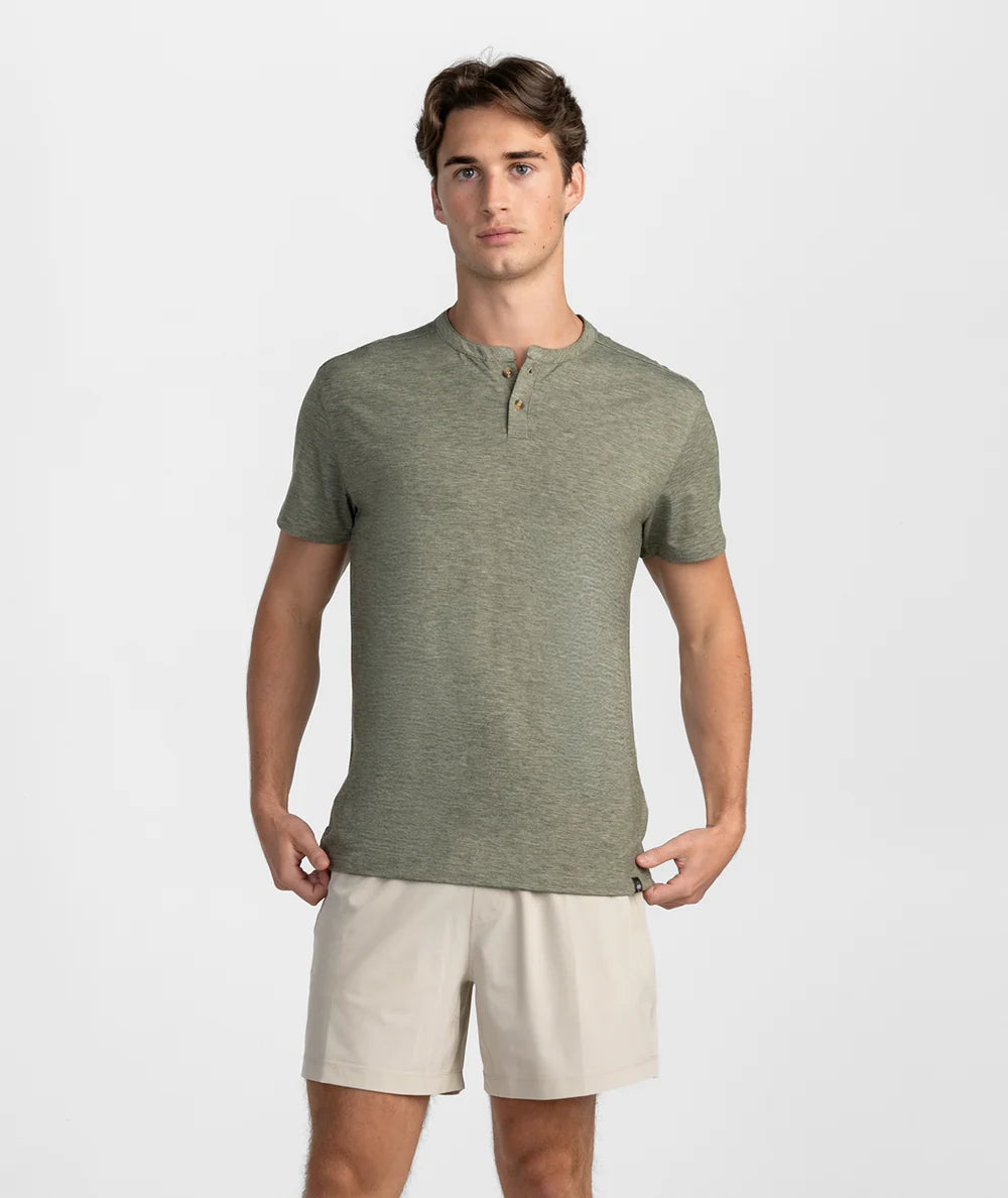 Max Comfort Henley - Spanish Moss