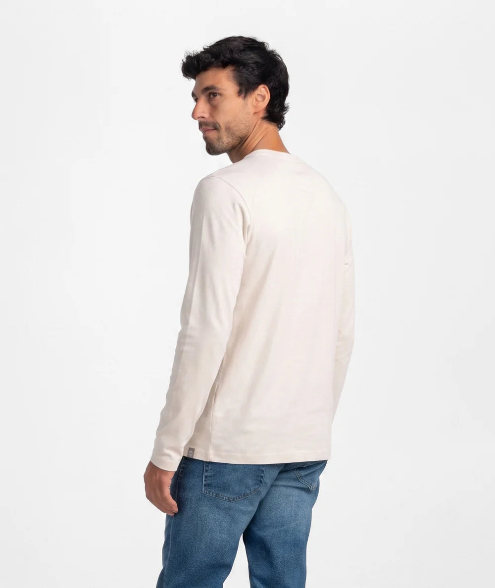 Max Comfort Henley LS - Oatmeal