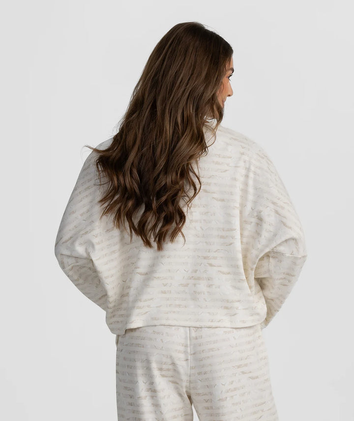 On The Line LS Top - Driftwood