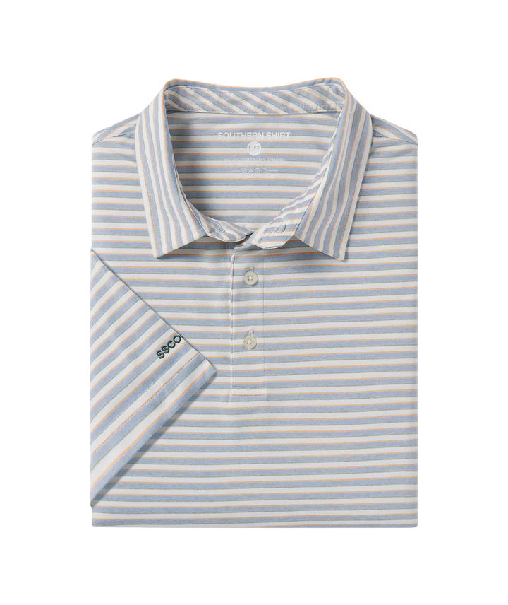 Cahaba Heather Stripe Polo - Hampton