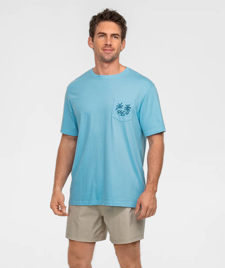 Get Lost SS Tee - Sky Blue