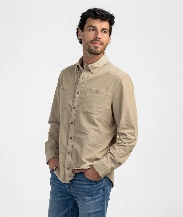 Fieldstone Cord Flannel - Mojave