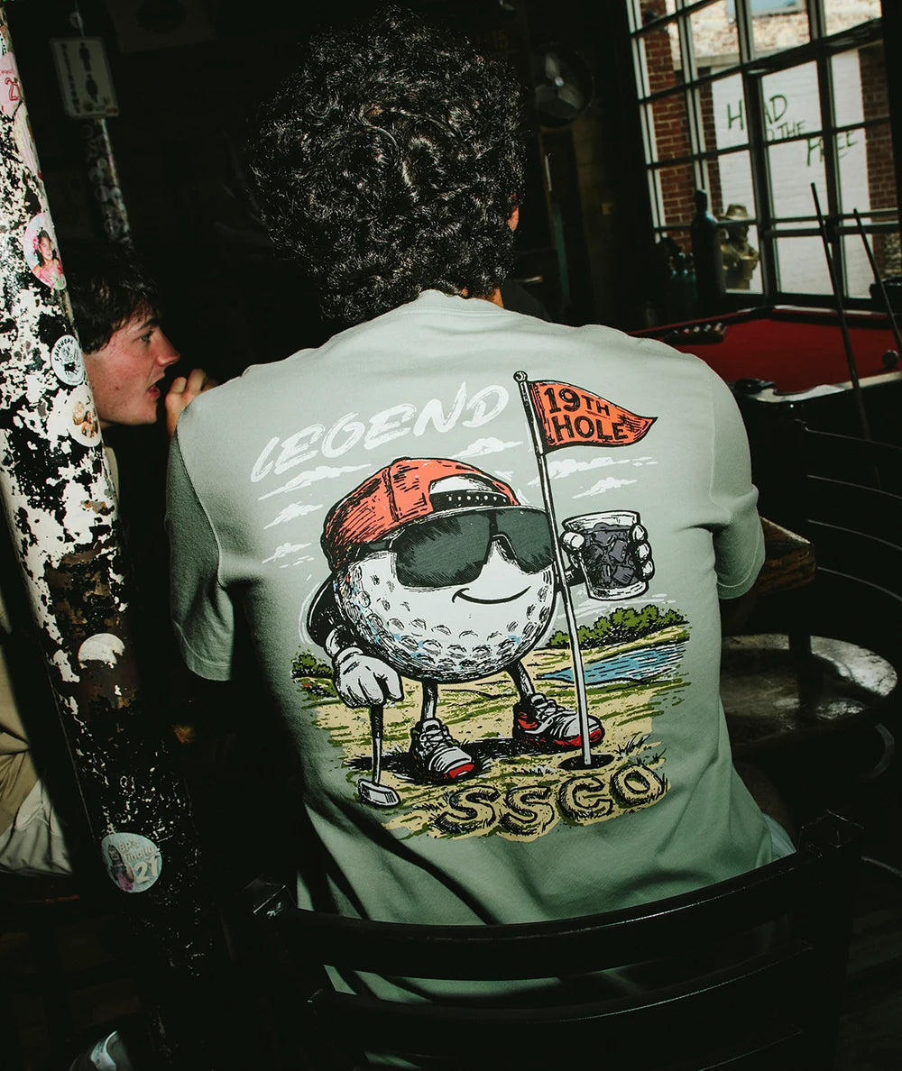19th Hole Legend Tee - Iceberg Green