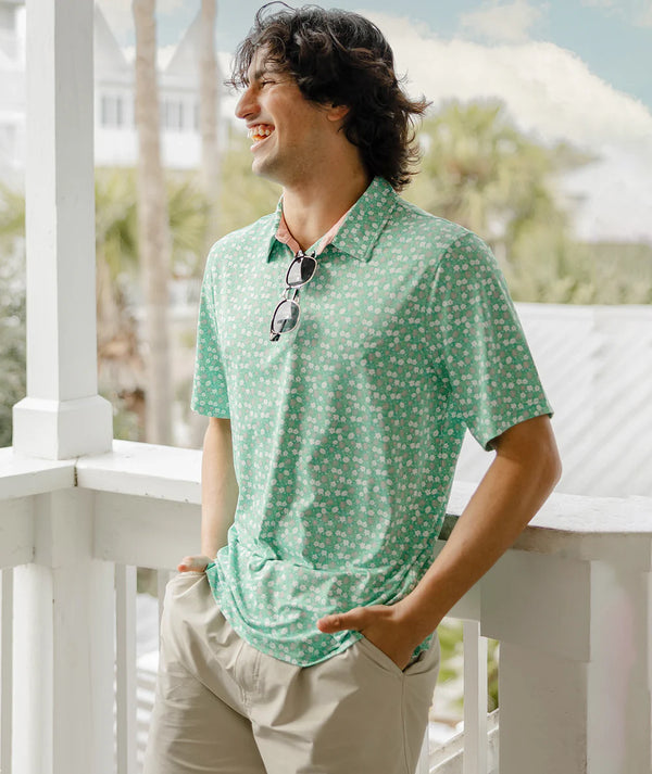 Field Bloom Printed Polo