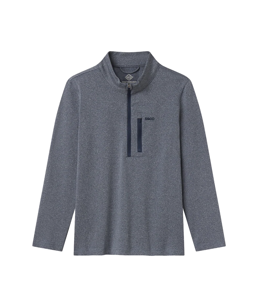 Youth Boys Cart Club Performance Pullover - Esquire Navy