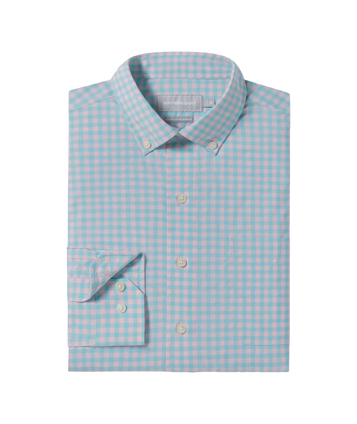 Graymont Gingham LS - Coral Sky
