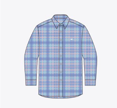 Barnstable Lines Performance Dress Shirt - Light Blue/Lilac