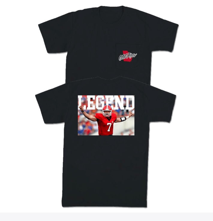 Athens Legend Pocket Tee - Black