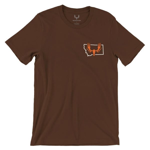 Montana Badge T-Shirt - Brown