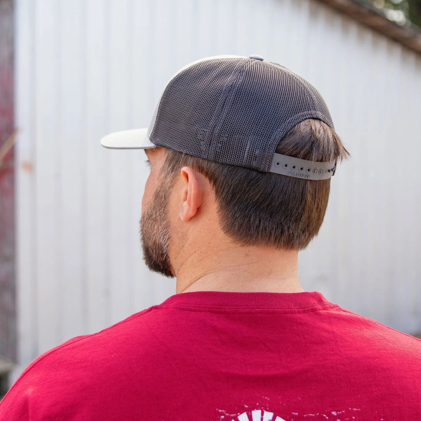 Wood Duck Leather Patch Trucker- Grey/Charcoal