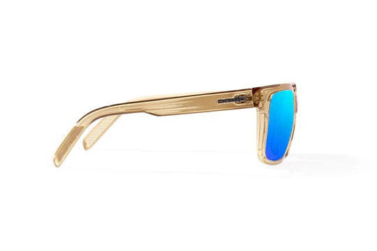 Paila Brown Glass Gloss with Blue Mirror Glass Lenses