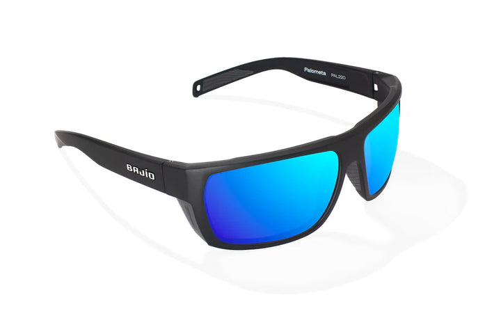 Palometa Matte Black with Blue Mirror Glass Lenses