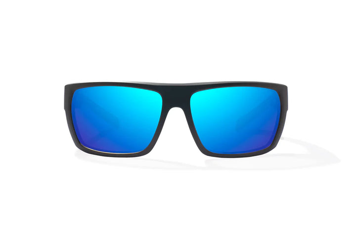 Palometa Matte Black with Blue Mirror Glass Lenses
