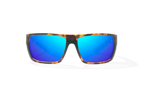 Palometa Brown Tortoise Matte with Blue Mirror Glass Lenses