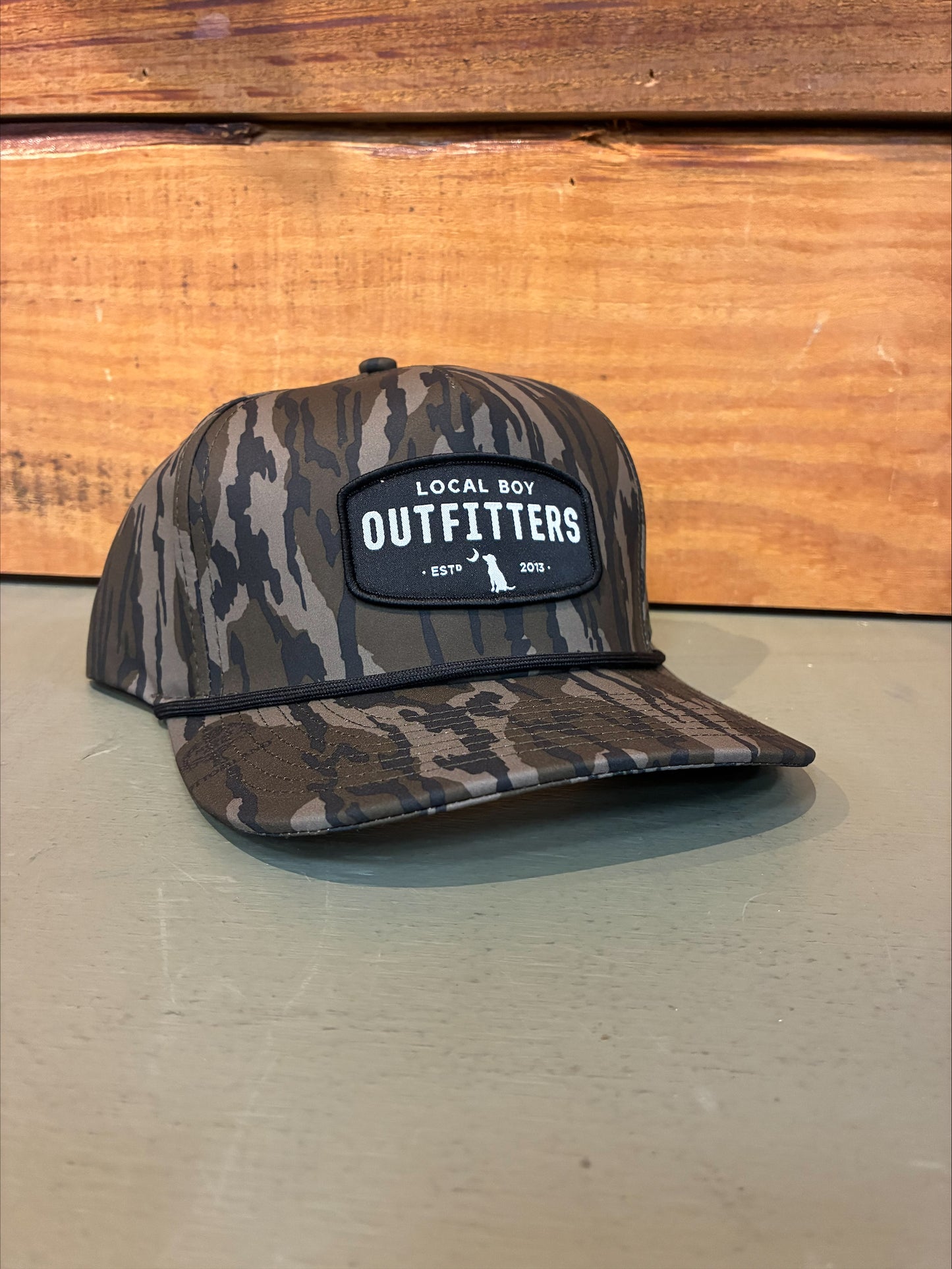 Woven Patch High-Crown Rope Hat - Mossy Oak Original Bottomland