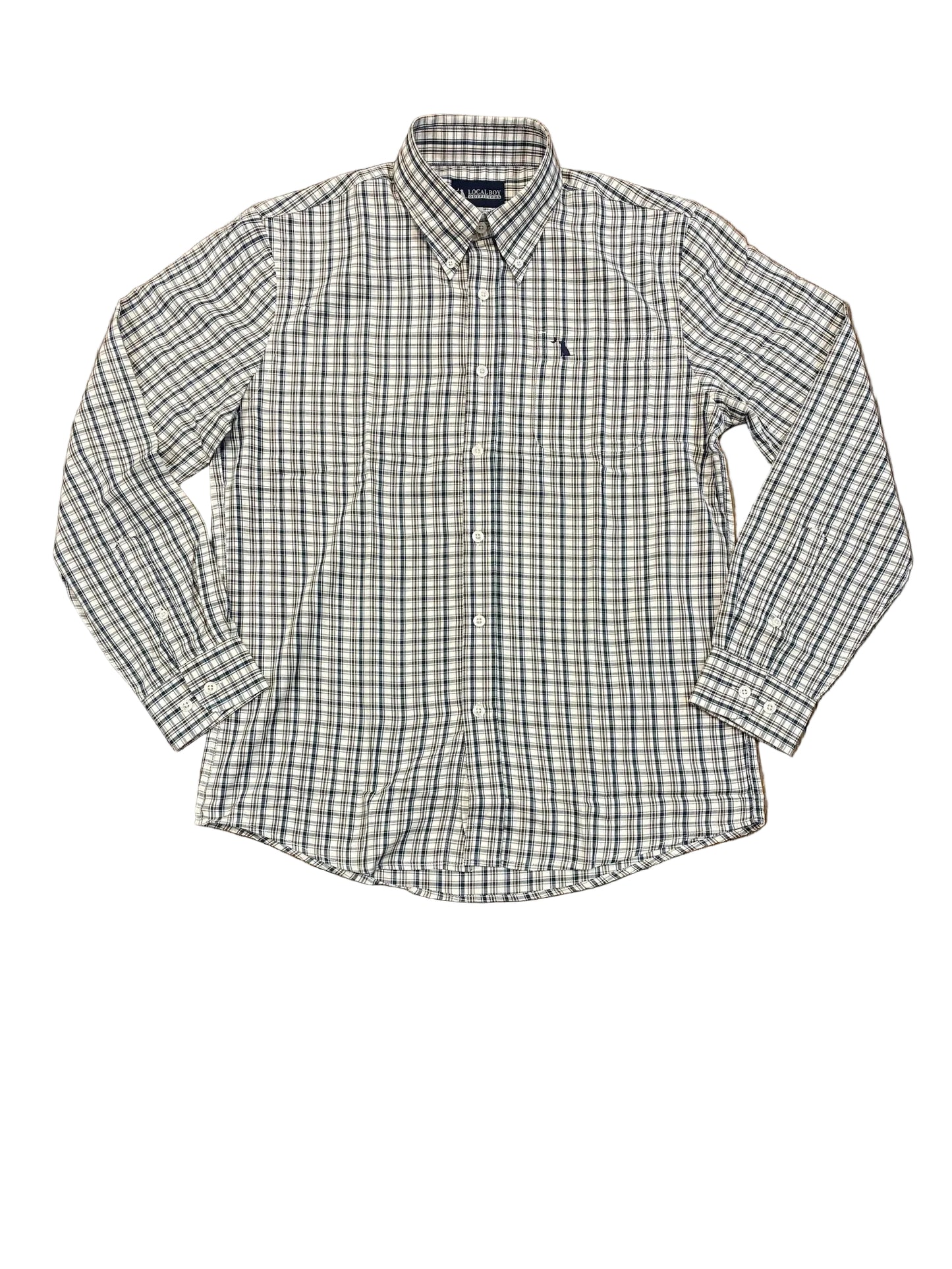 McNally Dress Shirt - Cream/Brown/Navy